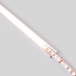 Perfil tira LED empotrable - 24,5x7mm - Kit completo - 1 metro