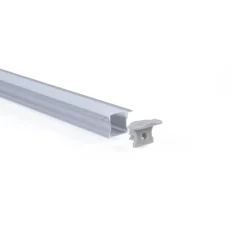 Perfil tira LED empotrable - 25x14mm - Kit completo - 2 metros