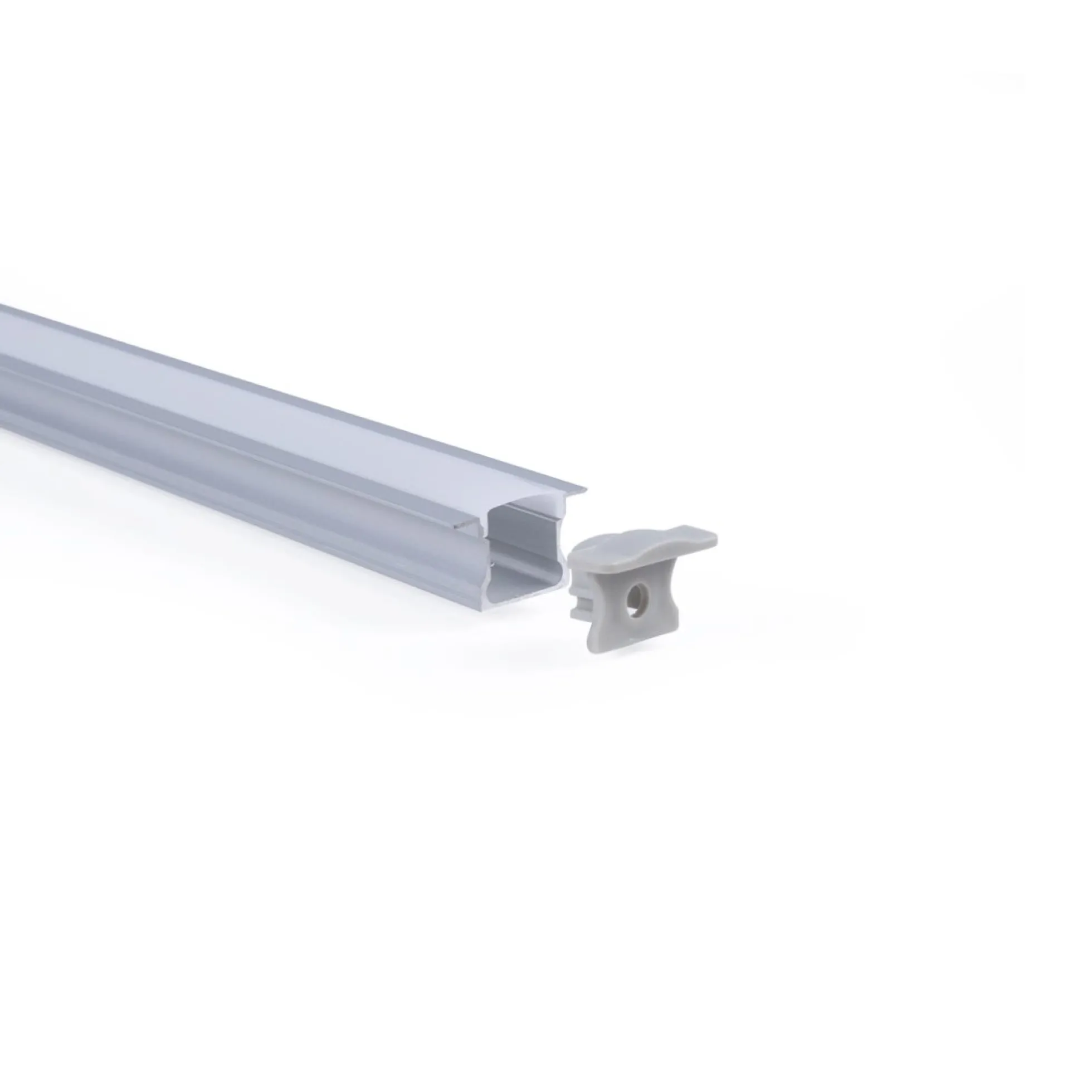 Perfil tira LED empotrable - 25x14mm - Kit completo - 2 metros