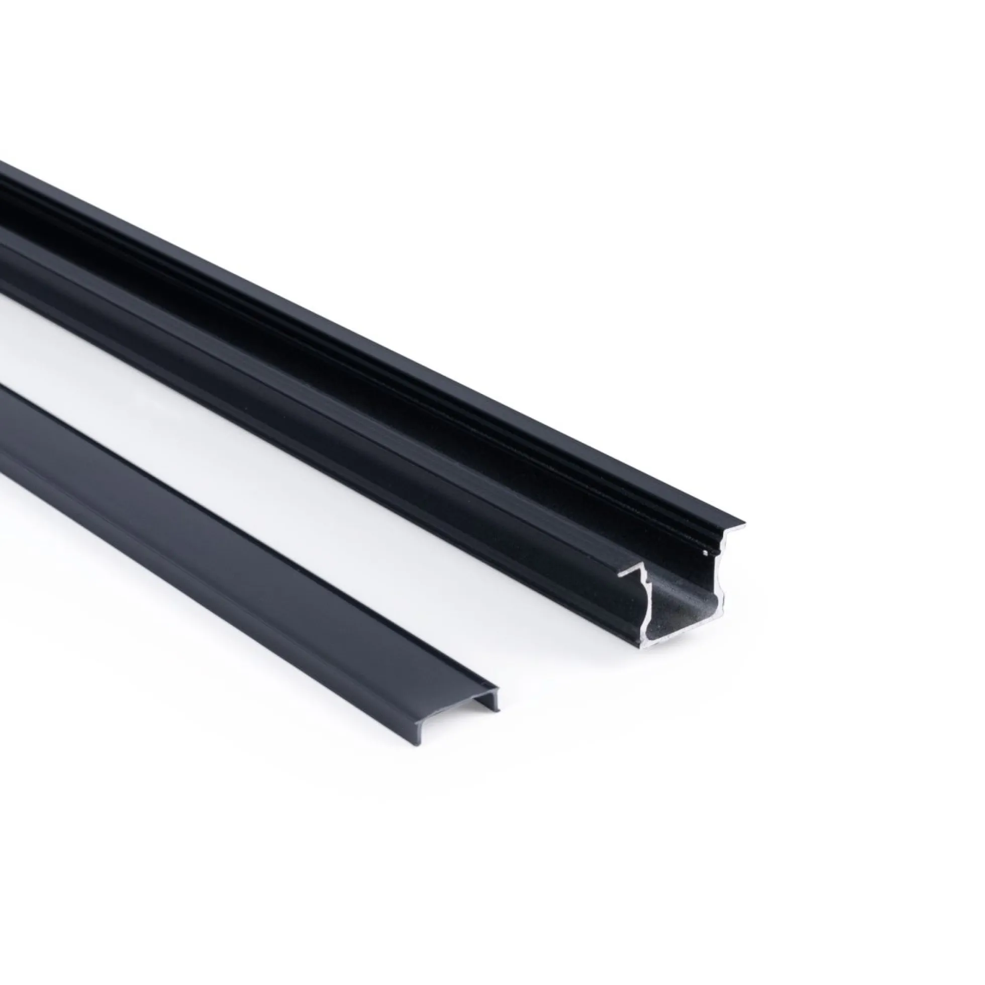 Perfil tira LED empotrable - 25x14mm - Kit completo - 2 metros