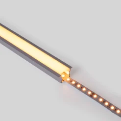Perfil tira LED empotrable - 25x14mm - Kit completo - 2 metros