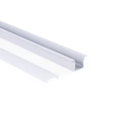 Perfil tira LED empotrable - 25x14mm - Kit completo - 2 metros