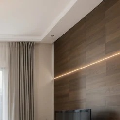 Perfil tira LED empotrable - 25x14mm - Kit completo - 1 metro