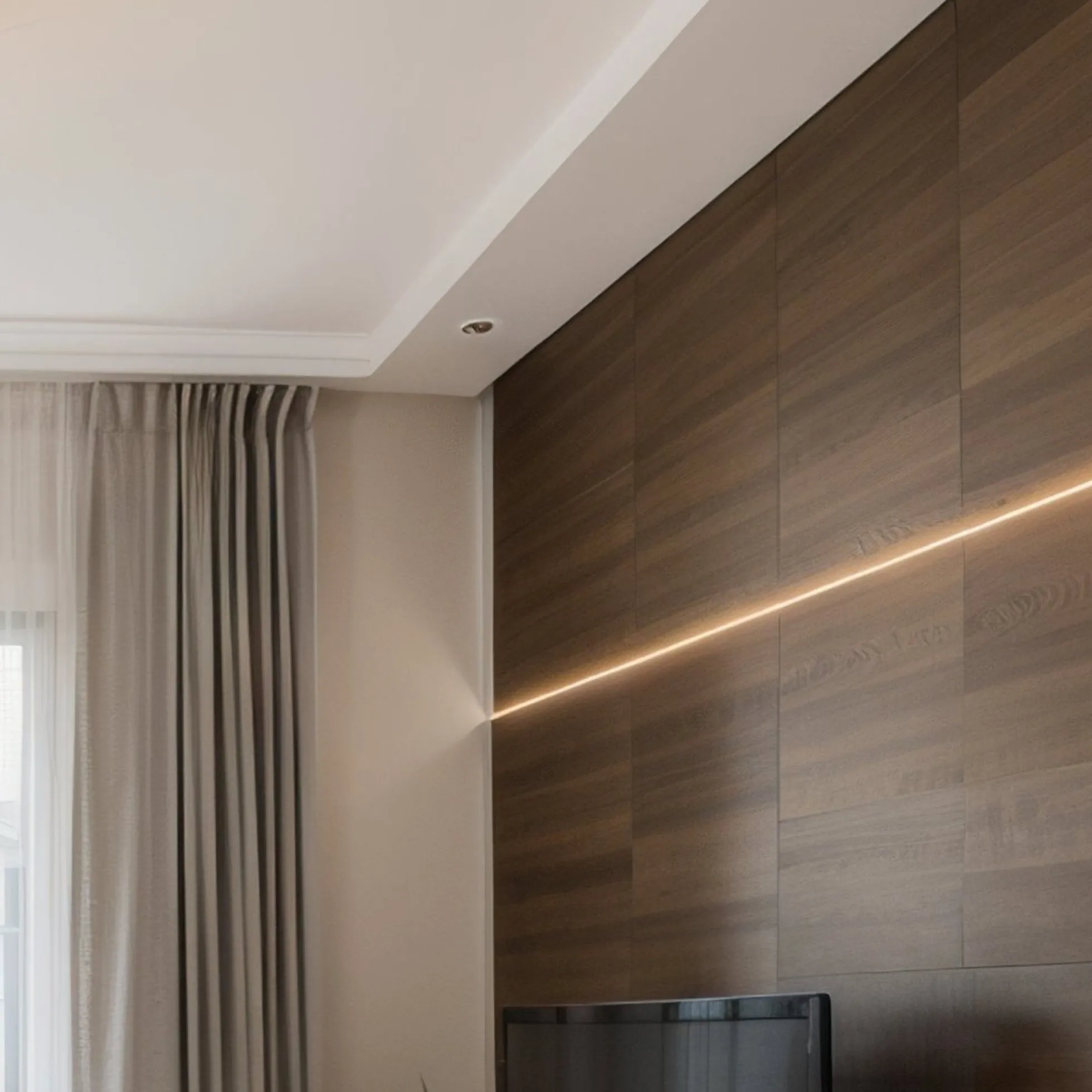 Perfil tira LED empotrable - 25x14mm - Kit completo - 1 metro