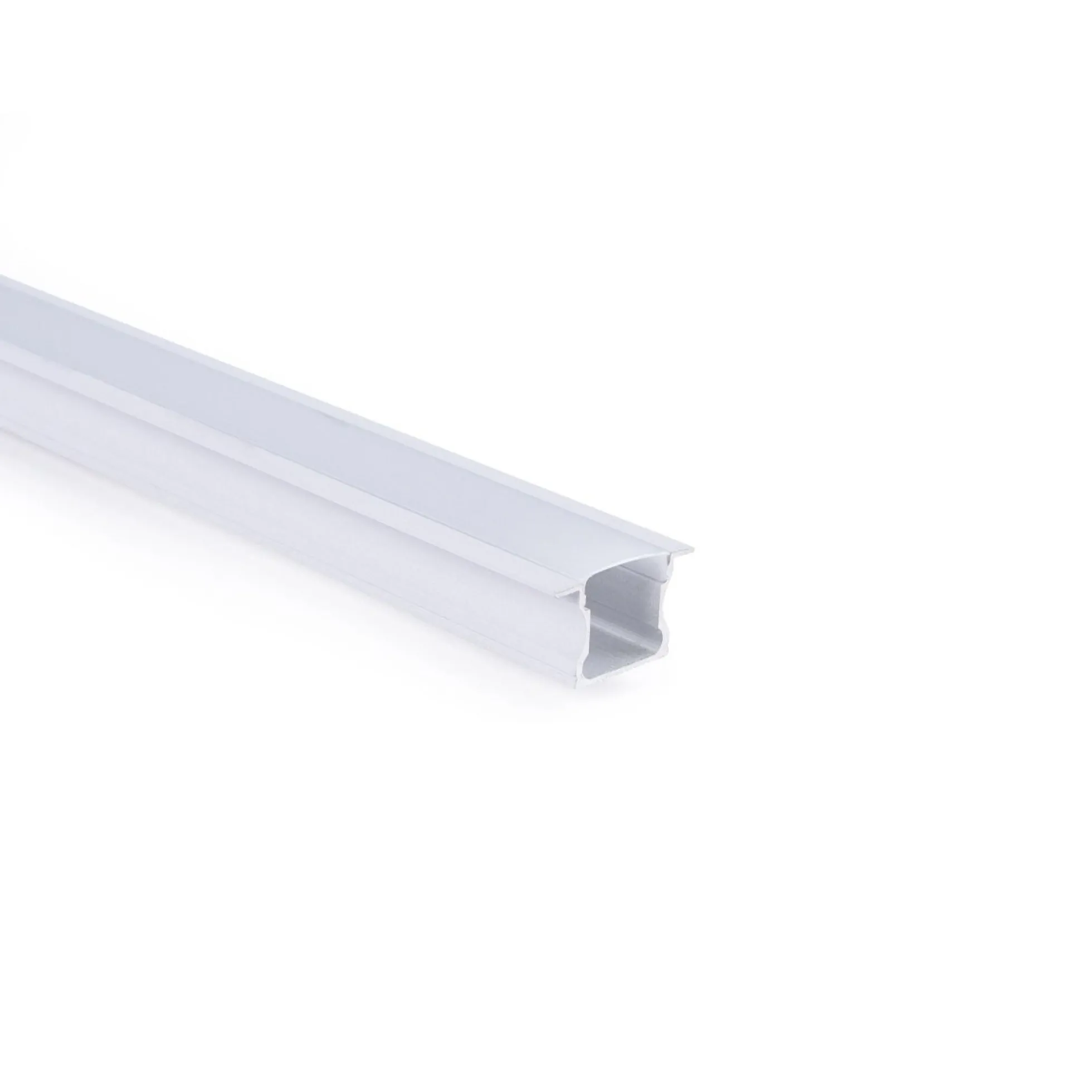 Perfil tira LED empotrable - 25x14mm - Kit completo - 1 metro