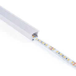 Perfil tira LED empotrable - 25x14mm - Kit completo - 1 metro