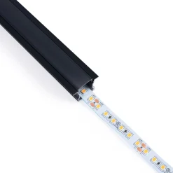 Perfil tira LED empotrable - 25x14mm - Kit completo - 1 metro