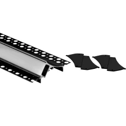 Perfil tira LED integración / trimless esquina - 96 x 35mm - Kit completo - 2 metros