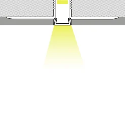 Perfil tira LED integración / trimless - 8x7mm - Con difusor - 2 metros
