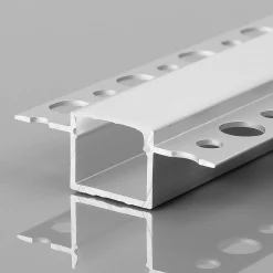 Perfil tira LED integración / trimless - 25x25mm - Con difusor - 2 metros
