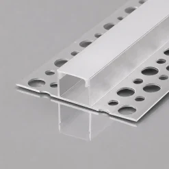 Perfil tira LED integración / trimless - 11,6x15mm - Con difusor - 2 metros