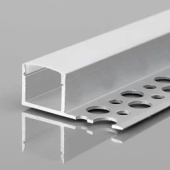 Perfil tira LED integración / trimless - Una aleta - 11x20mm - Con difusor - 2 metros