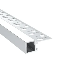 Perfil tira LED integración / trimless - Una aleta - 14x35mm - Con difusor - 2 metros