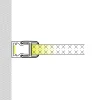 Perfil tira LED para cristal 8mm - Con difusor - Blanco - 2 metros