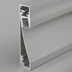 Perfil tira LED para zócalos - 60x16mm - Con difusor - 2 metros