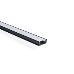 Perfil tira LED superficie - 17x8mm - Kit completo - 1 metro