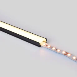 Perfil tira LED superficie - 17x8mm - Kit completo - 2 metros