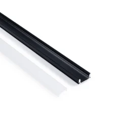 Perfil tira LED superficie - 17x8mm - Kit completo - 2 metros