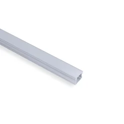 Perfil tira LED superficie - 17x14mm - Kit completo - 1 metro
