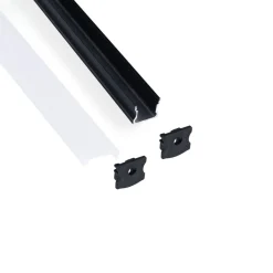 Perfil tira LED superficie - 17x14mm - Kit completo - 1 metro