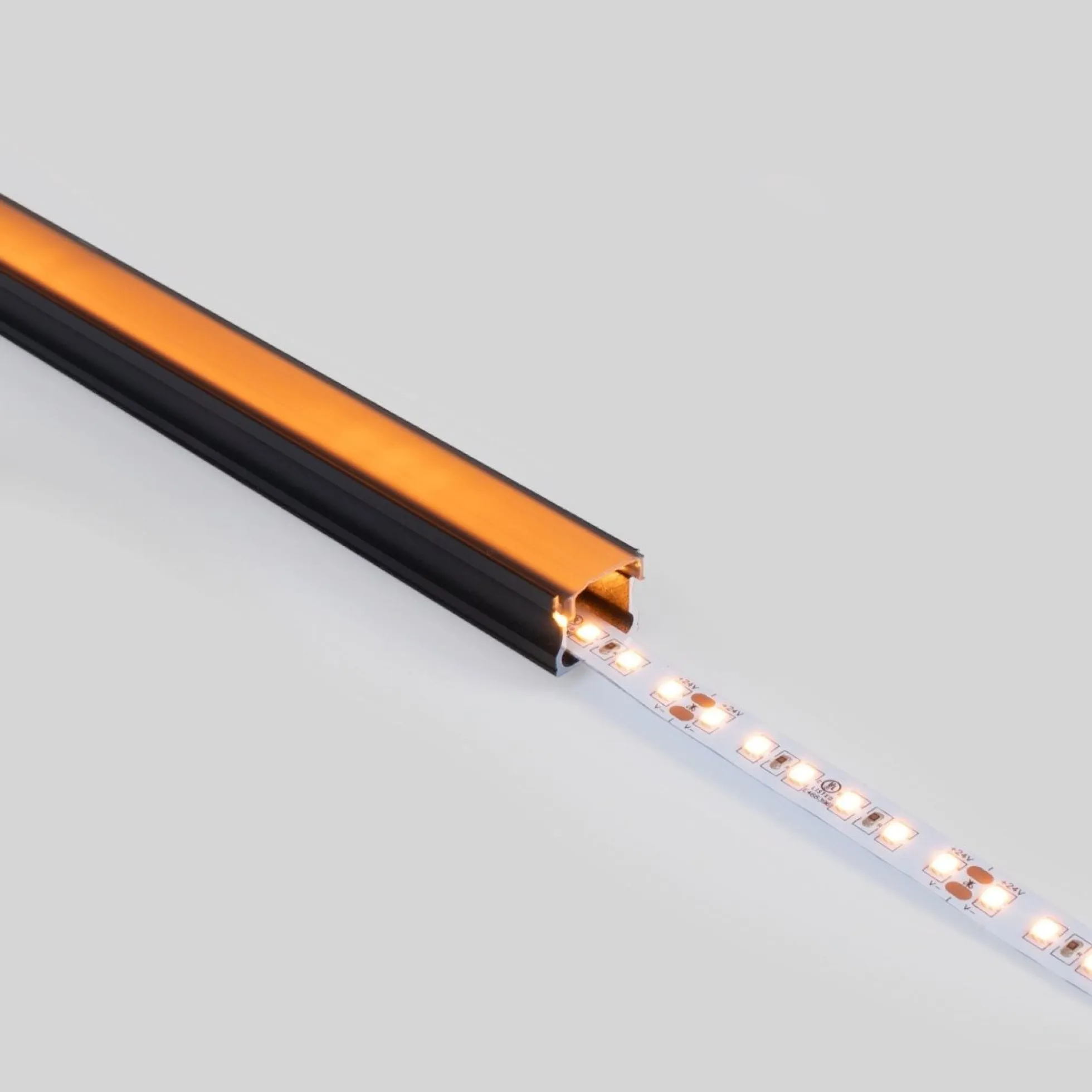Perfil tira LED superficie - 17x14mm - Kit completo - 1 metro