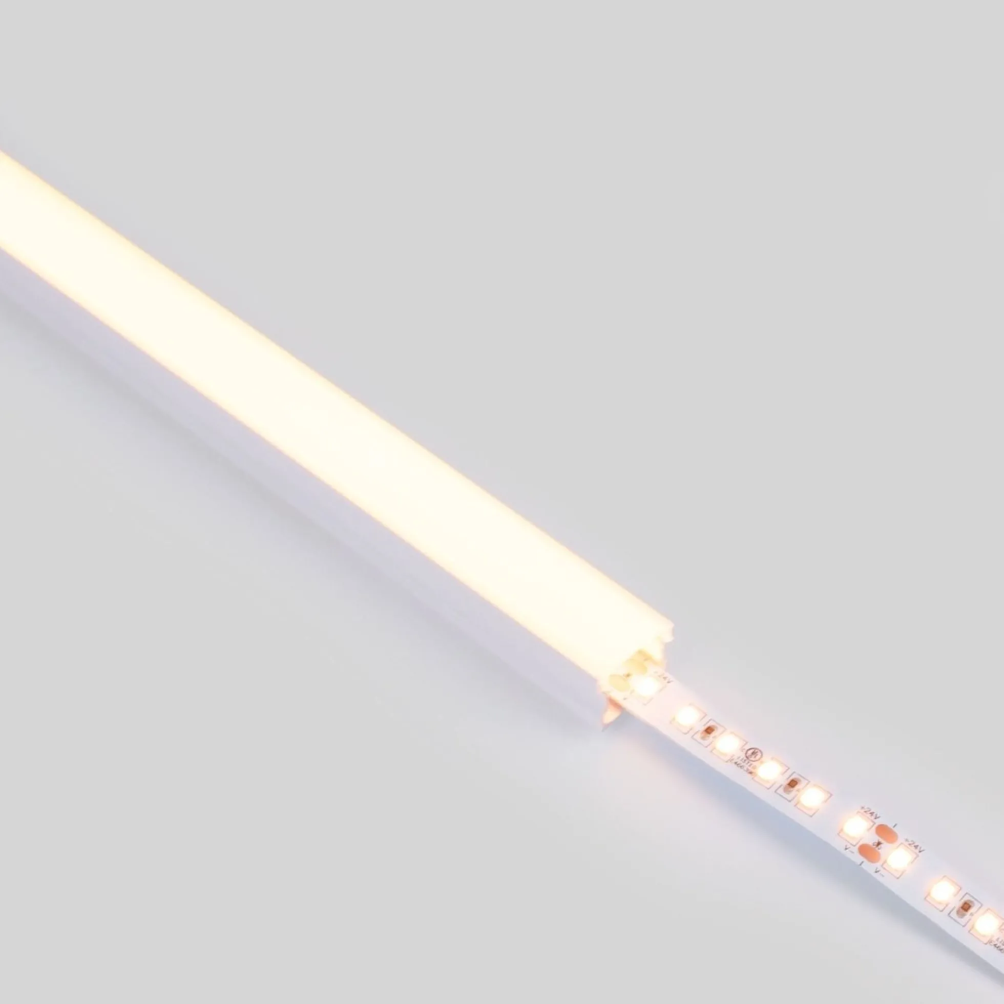 Perfil tira LED superficie - 17x14mm - Kit completo - 1 metro