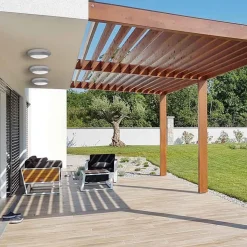 Plafón de exterior estanco de pared o techo FUMAGALLI BERTA E27 IP66