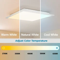 Plafón de techo LED Backlight - 45x45cm - 22W - CCT + 2RGB - Retroiluminado