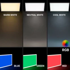 Plafón de techo LED Backlight - 60x30cm - 22W - CCT + 2RGB - Retroiluminado