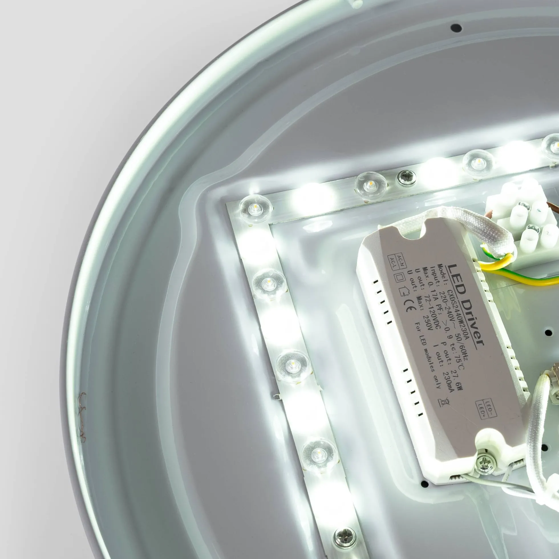 Plafón de techo LED CCT - 24W - Color madera - Ø40cm
