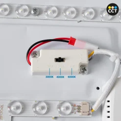 Plafón de techo LED CCT - 24W - Color madera - Ø40cm