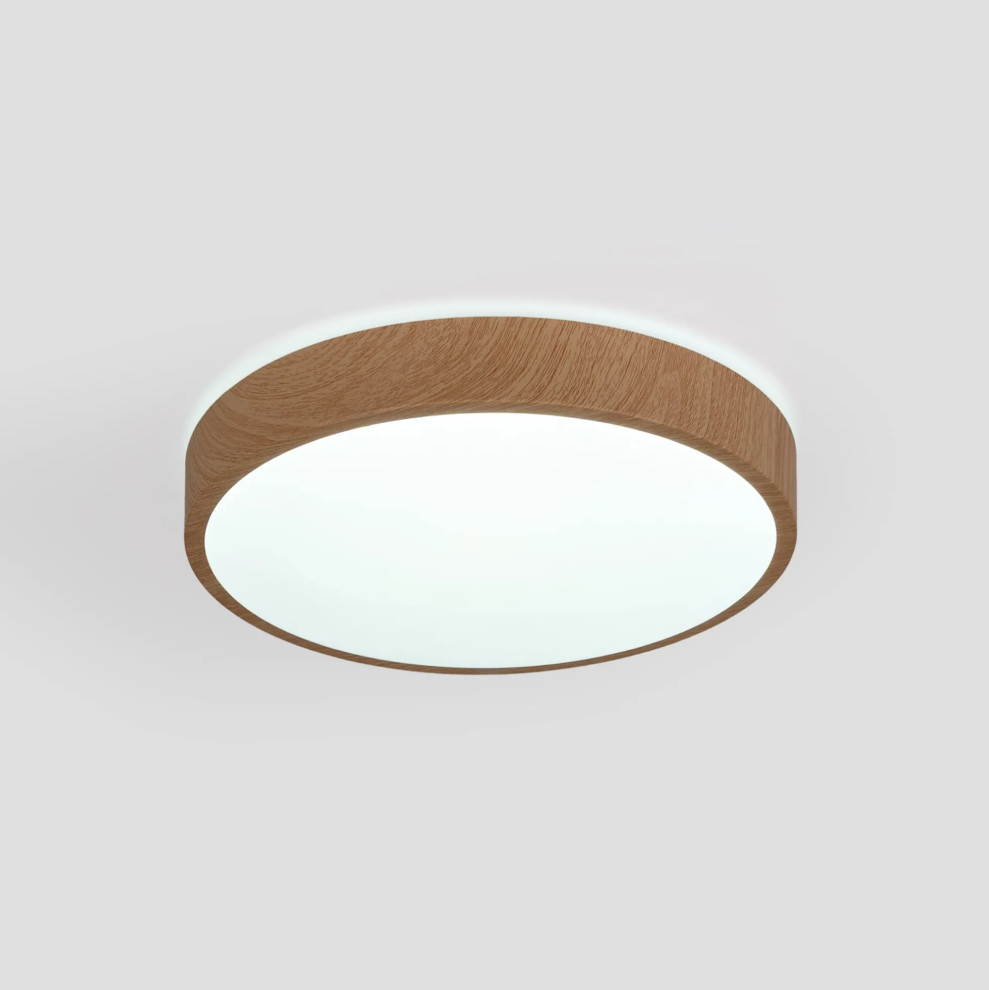 Plafón de techo LED CCT - 24W - Color madera - Ø40cm