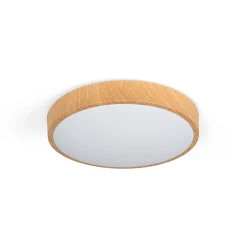 Plafón de techo LED CCT - 24W - Color madera - Ø40cm