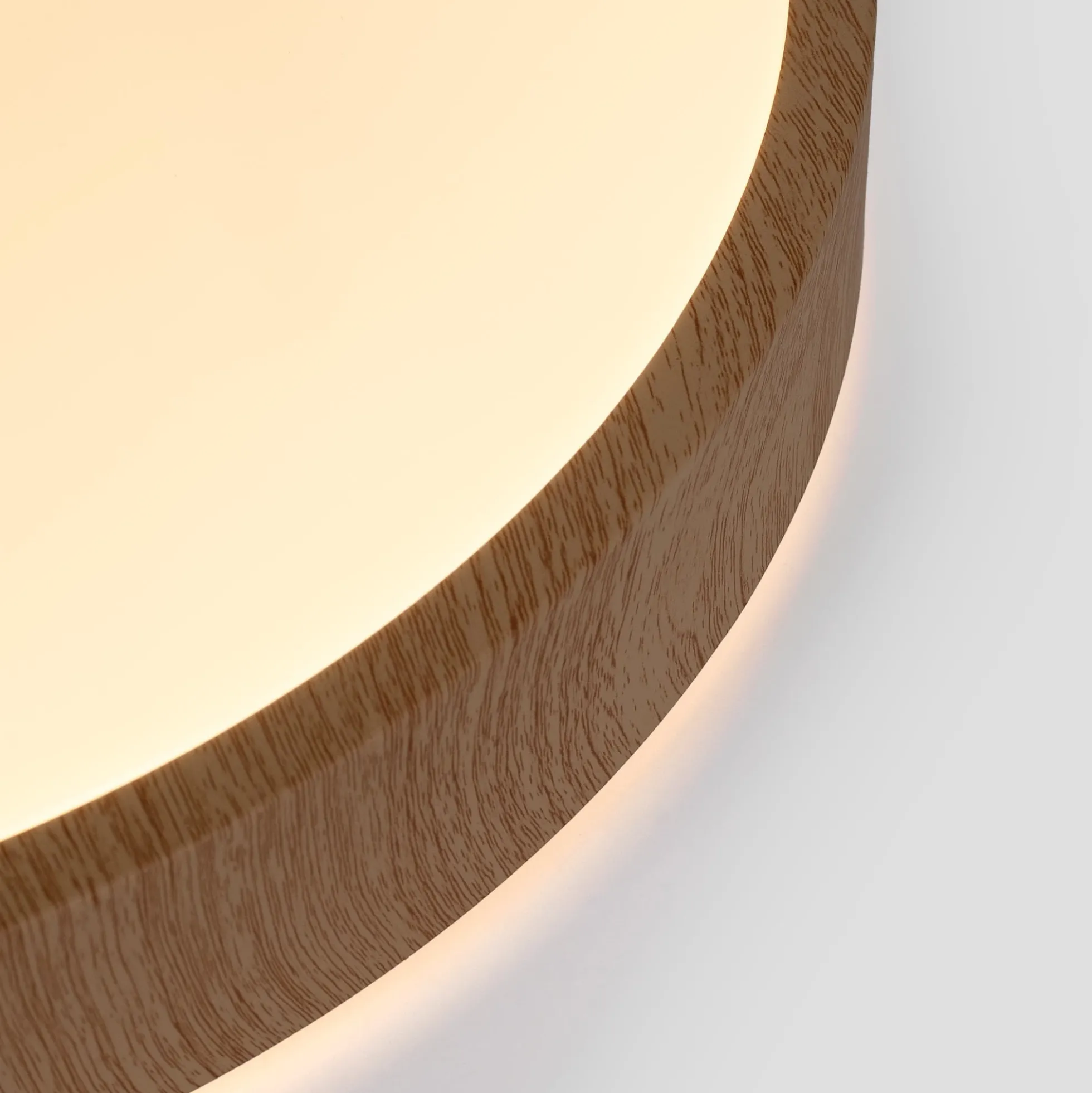 Plafón de techo LED CCT - 24W - Color madera - Ø40cm
