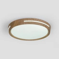 Plafón de techo LED CCT - 24W - Efecto lateral - Color madera Ø40cm