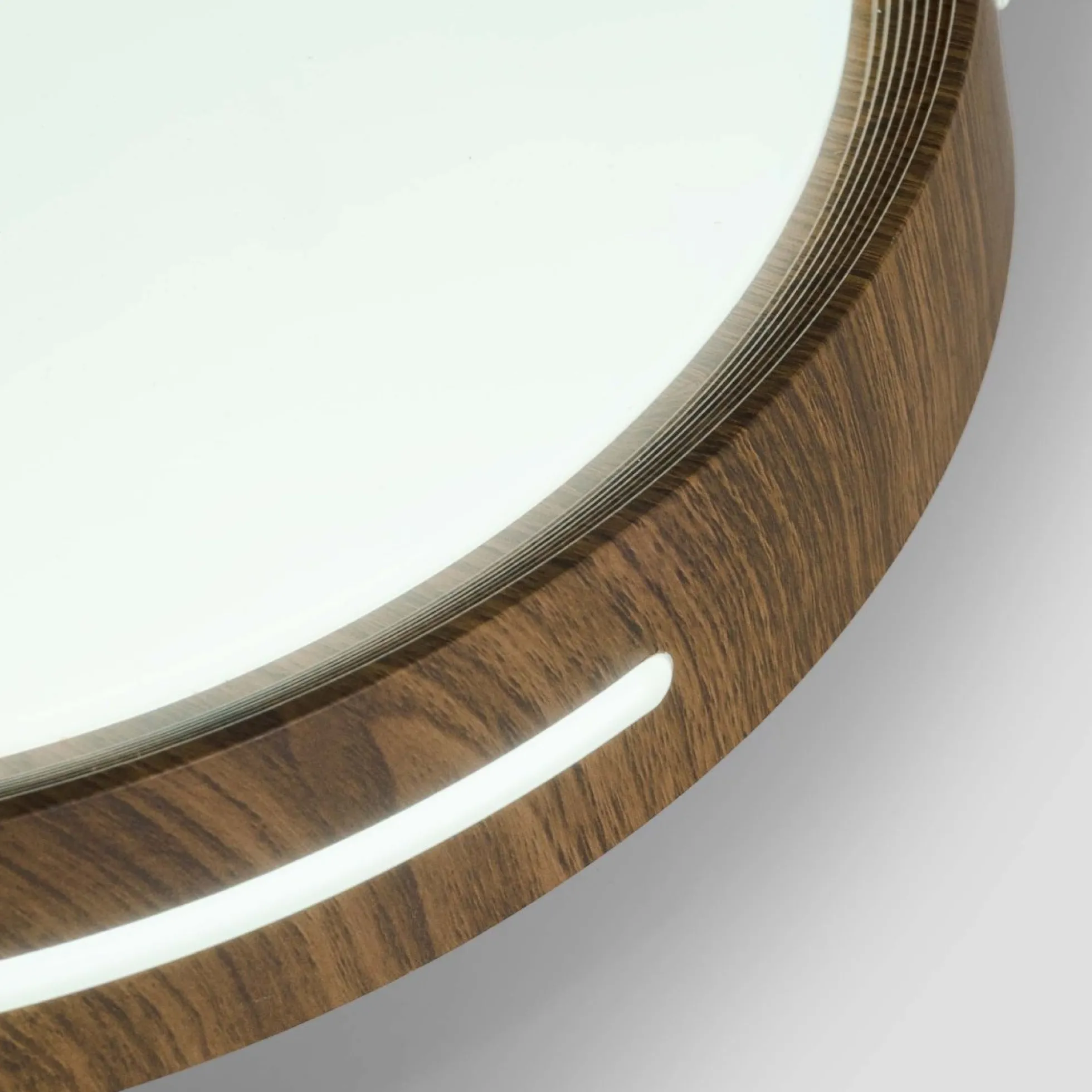 Plafón de techo LED CCT - 24W - Efecto lateral - Color madera Ø40cm