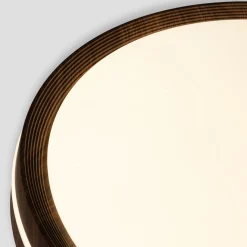 Plafón de techo LED CCT - 24W - Efecto lateral - Color madera Ø40cm