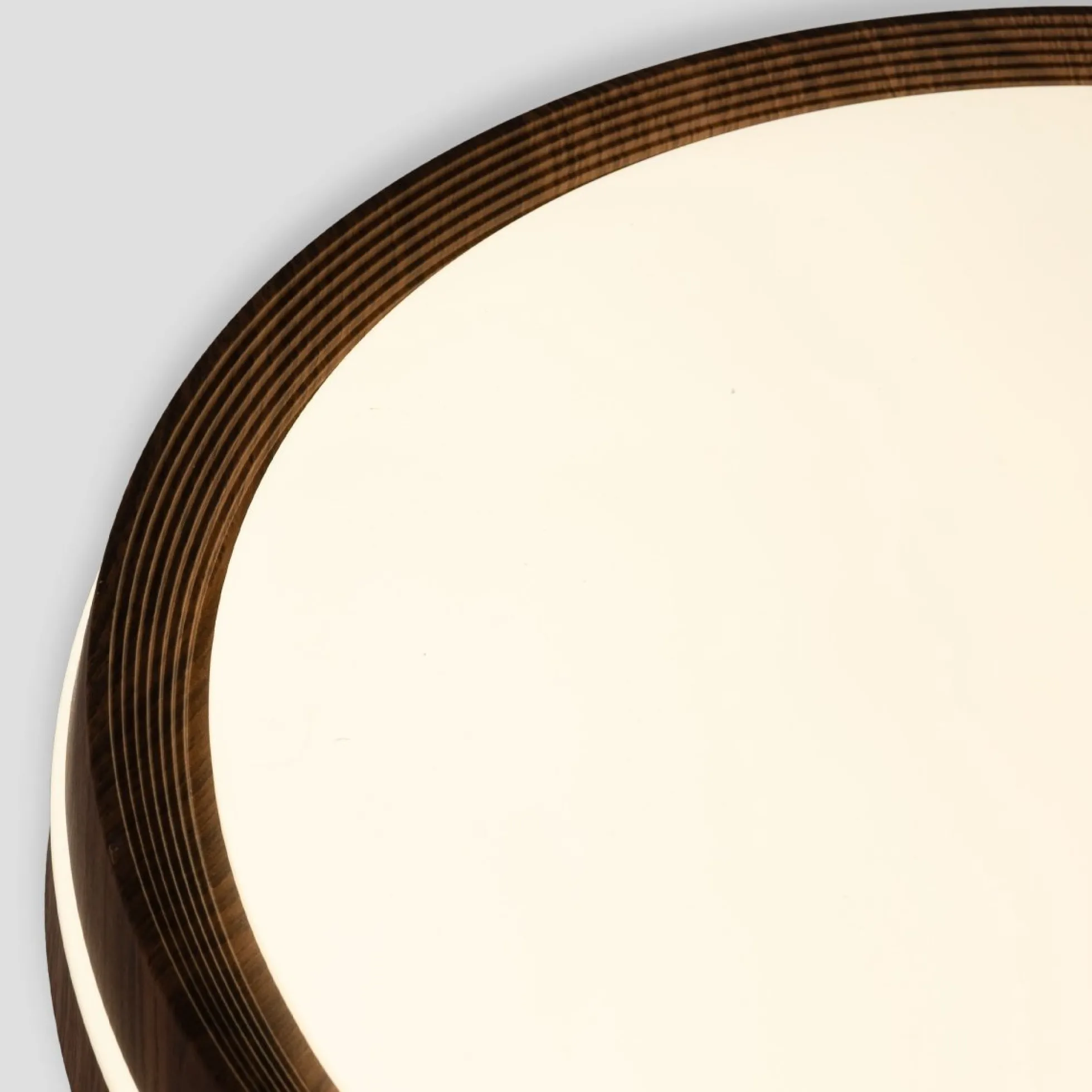 Plafón de techo LED CCT - 24W - Efecto lateral - Color madera Ø40cm