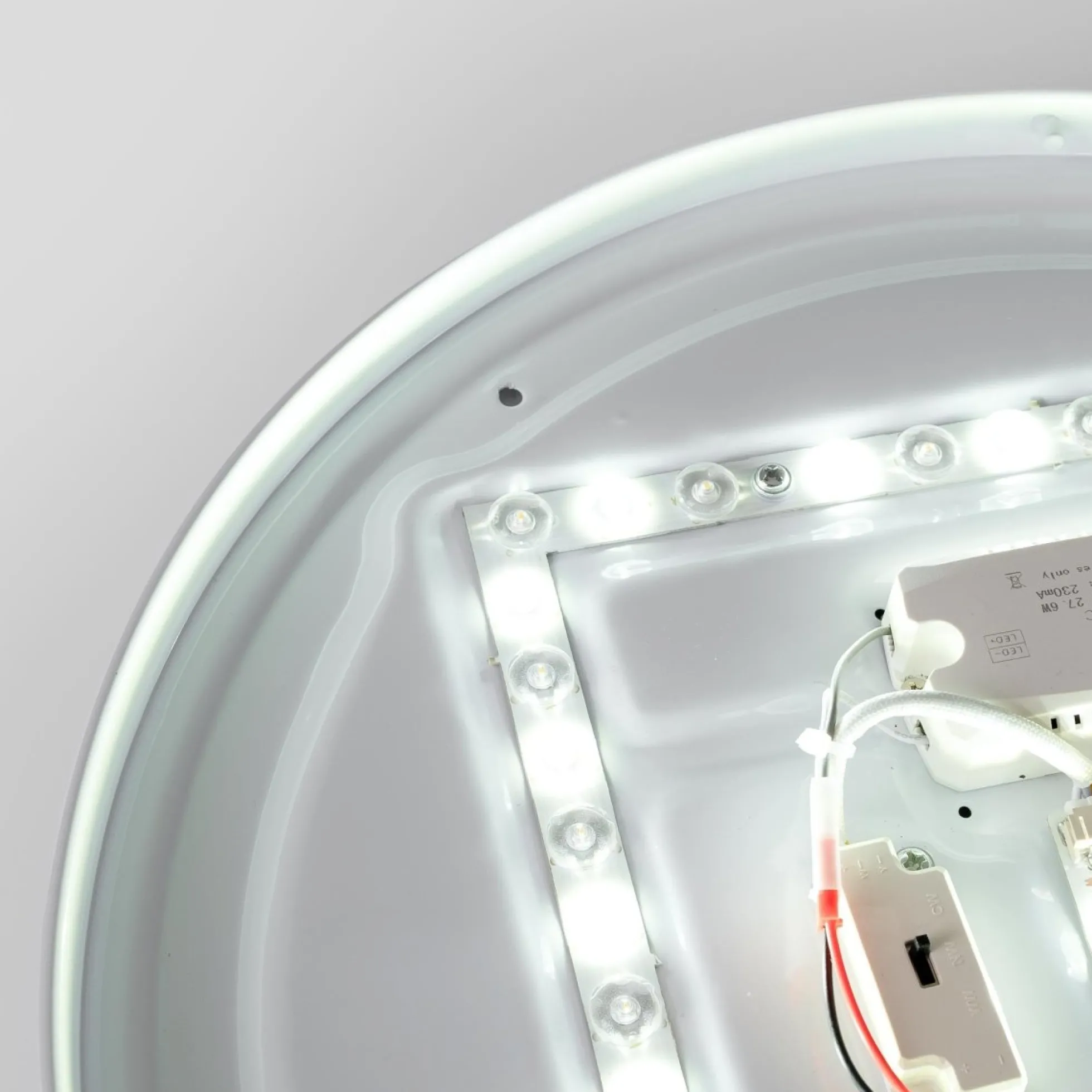 Plafón de techo LED CCT - 24W - Efecto lateral - Color madera Ø40cm