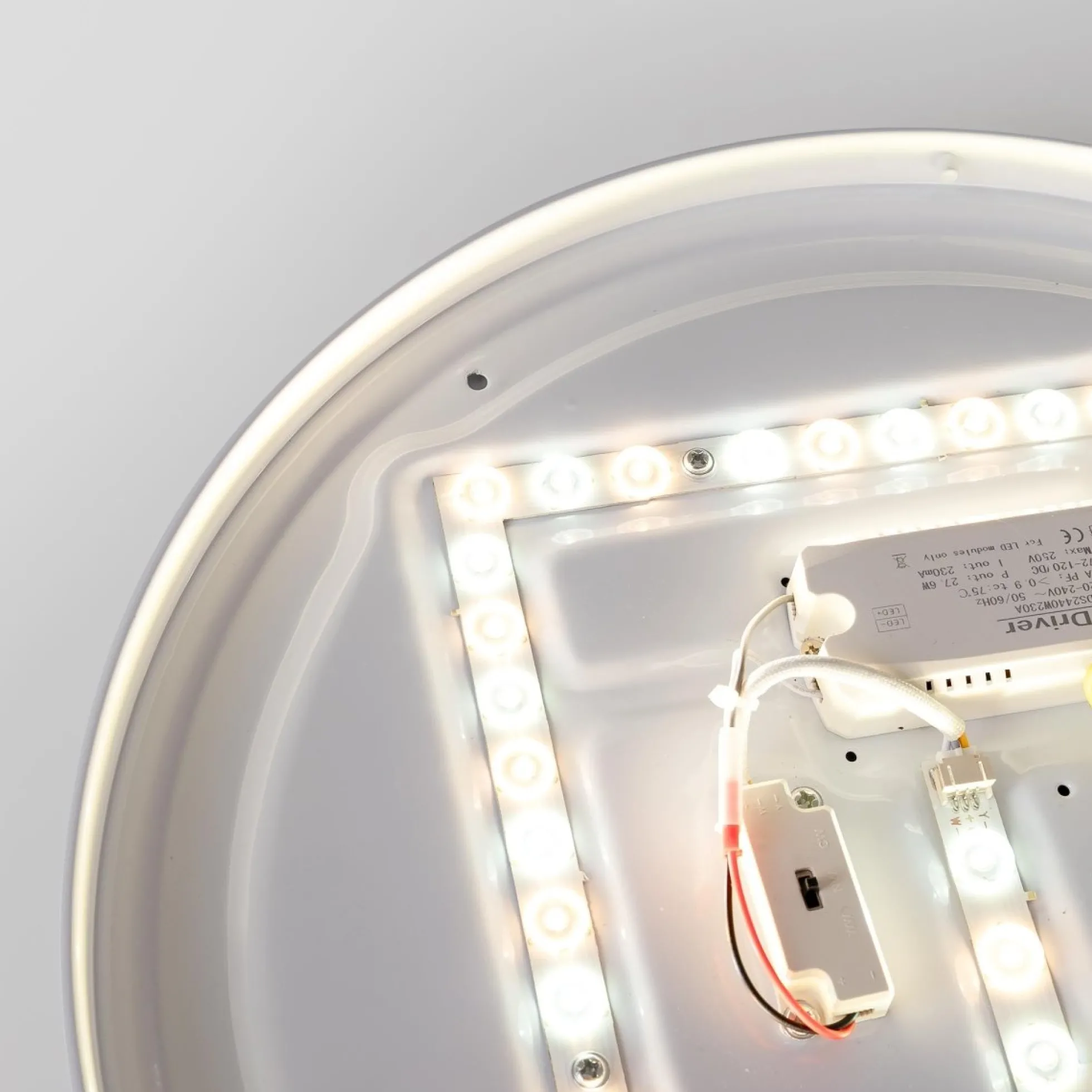 Plafón de techo LED CCT - 24W - Efecto lateral - Color madera Ø40cm