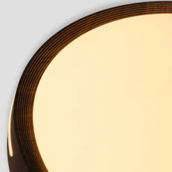 Plafón de techo LED CCT - 24W - Efecto lateral - Color madera Ø40cm