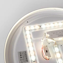 Plafón de techo LED CCT - 24W - Efecto lateral - Color madera Ø40cm