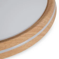 Plafón de techo LED CCT - 24W - Efecto lateral - Color madera Ø40cm