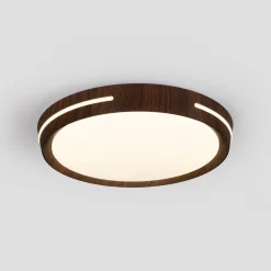 Plafón de techo LED CCT - 24W - Efecto lateral - Color madera Ø40cm