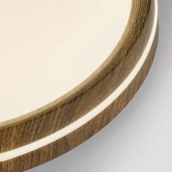 Plafón de techo LED CCT - 24W - Efecto lateral - Color madera Ø40cm