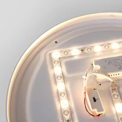 Plafón de techo LED CCT - 24W - Efecto lateral - Color madera Ø40cm