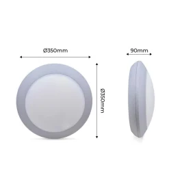 Plafón estanco para techo o pared FUMAGALLI UMBERTA 2x E27 IP66