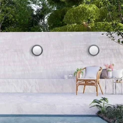 Plafón estanco para techo o pared FUMAGALLI UMBERTA 2x E27 IP66