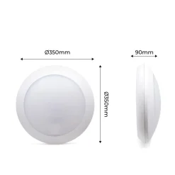 Plafón estanco para techo o pared FUMAGALLI UMBERTA 2x E27 IP66