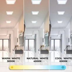 Plafón LED cuadrado 18W Alta Eficiencia